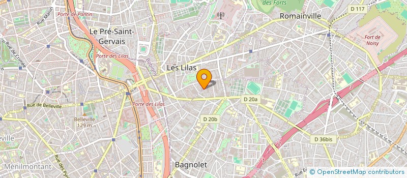 localisation de l'entreprise SCI LES PERNELLES à BAGNOLET