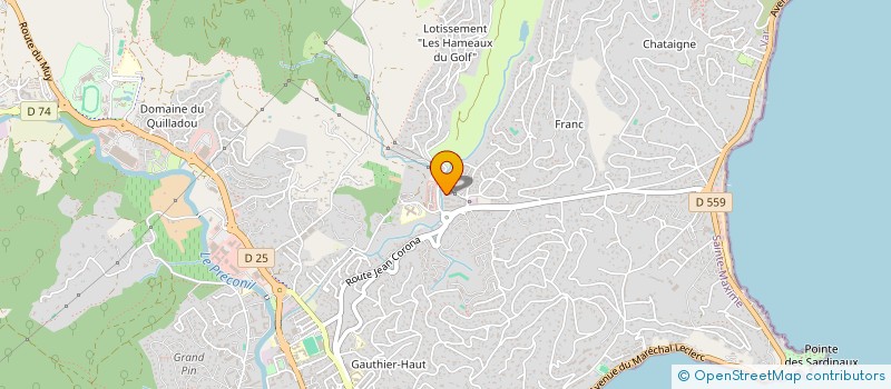 localisation de l'entreprise SCI LES PERONNELLES à SAINTE-MAXIME