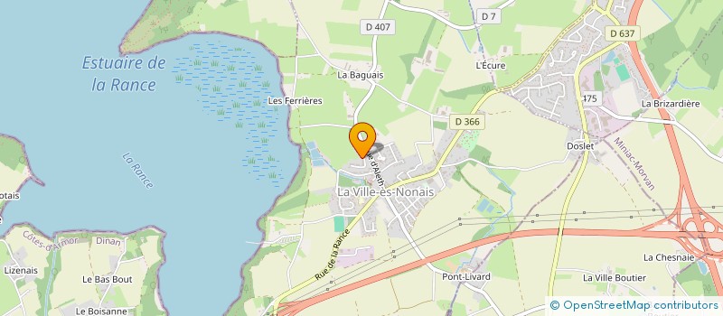 localisation de l'entreprise SCI LES PERRIERES  LA VILLE ES NONAIS