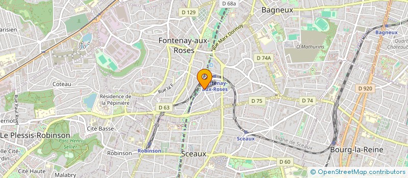 localisation de l'entreprise SCI LES PERRIERES à FONTENAY-AUX-ROSES