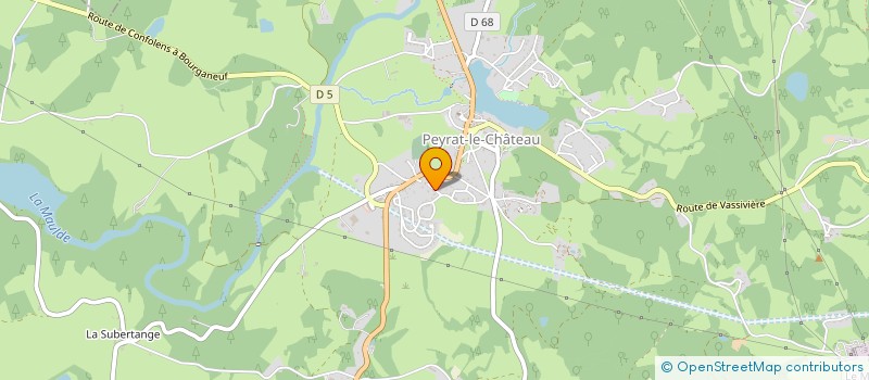 localisation de l'entreprise SCI LES PERRIERES  PEYRAT-LE-CHATEAU