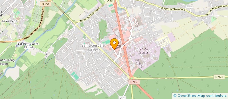 localisation de l'entreprise SCI LES PERRIERES  SAINT-GERVAIS-LA-FORET