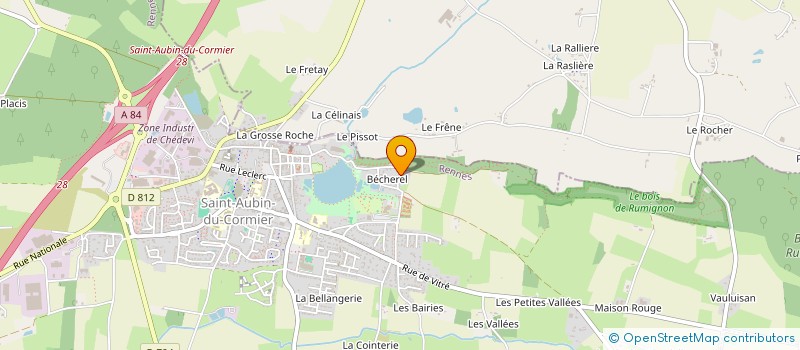 localisation de l'entreprise SCI LES PERRINES  SAINT-AUBIN-DU-CORMIER