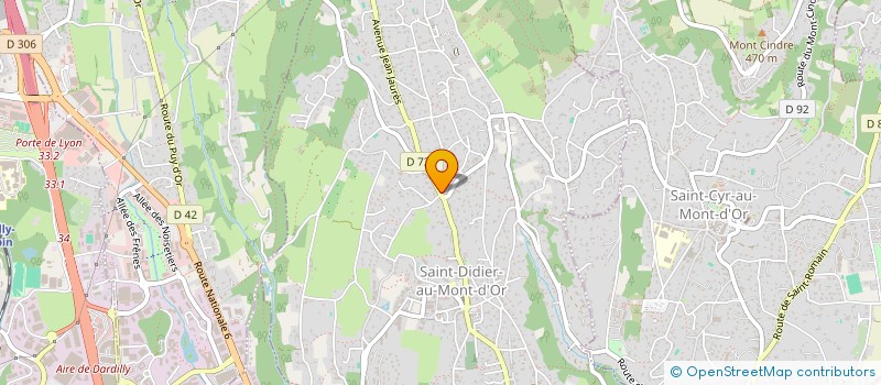 localisation de l'entreprise SCI LES PERROQUETS  SAINT-DIDIER-AU-MONT-D'OR