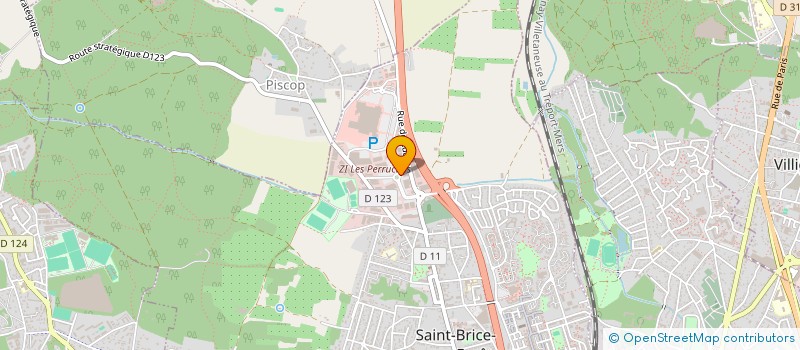 localisation de l'entreprise SCI LES PERRUCHES à SAINT-BRICE-SOUS-FORET