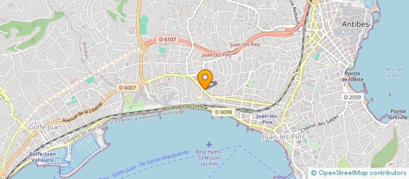 localisation de l'entreprise SCI LES PERVENCHES à ANTIBES