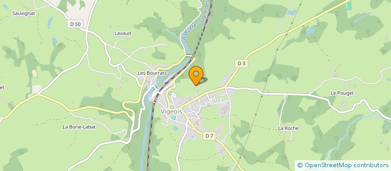 localisation de l'entreprise SCI LES PERVENCHES  VIGEOIS