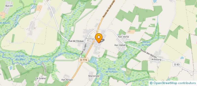 localisation de l'entreprise SCI LES PERVENCHES à HERBIGNAC