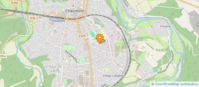 localisation de l'entreprise SCI LES PERVENCHES à CHAUMONT