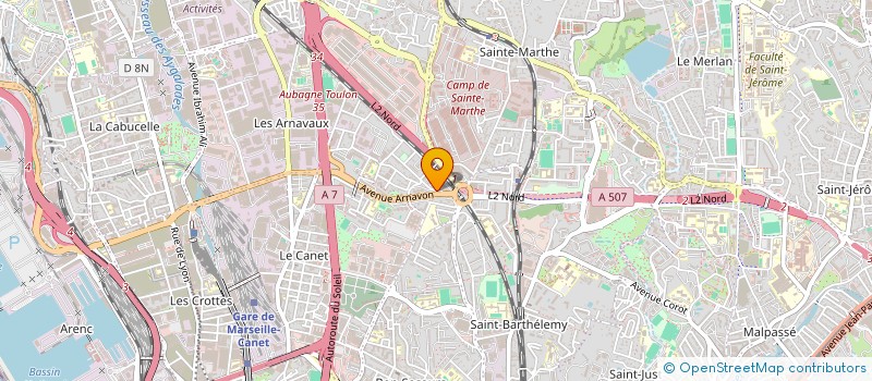localisation de l'entreprise SCI LES-PET-HAR à MARSEILLE