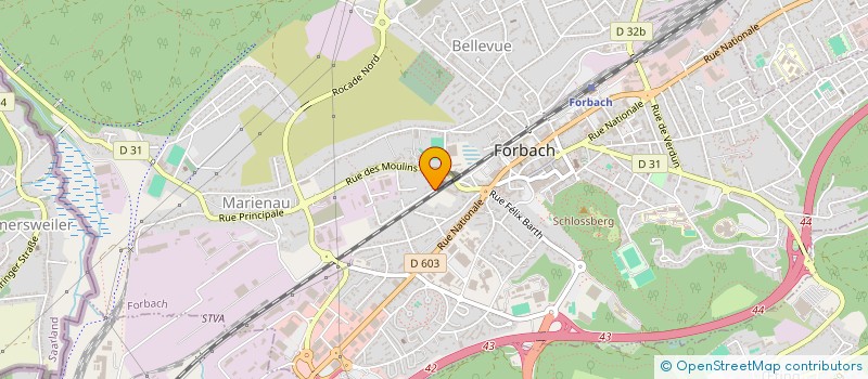 localisation de l'entreprise SCI LES PETITES  FORBACH