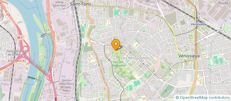 localisation de l'entreprise SCI LES PETITES BOTTES  VENISSIEUX