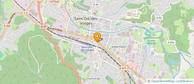 localisation de l'entreprise SCI LES PETITES ETOILES à SAINT-DIE-DES-VOSGES