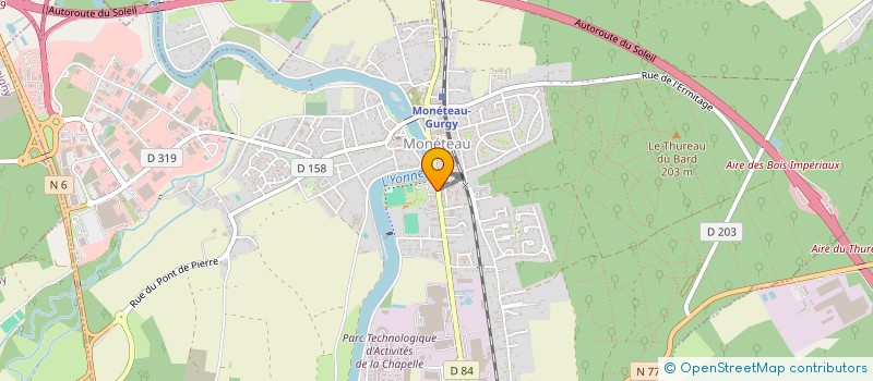 localisation de l'entreprise SCI LES PETITES FOURCHES à MONETEAU