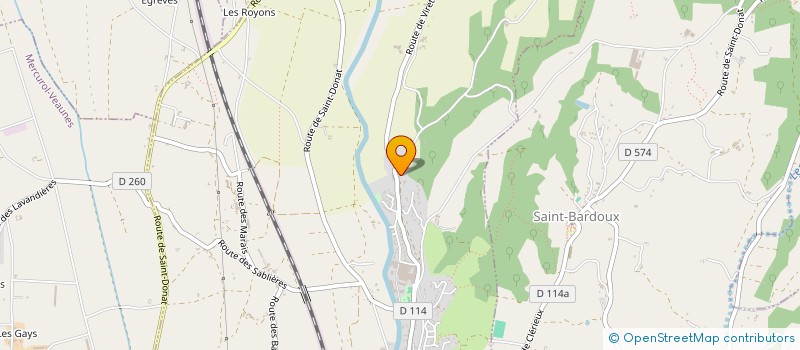 localisation de l'entreprise SCI LES PETITES PLAINES  CLERIEUX