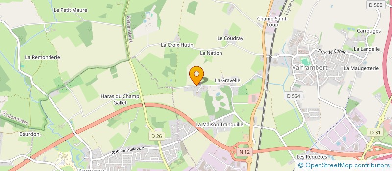 localisation de l'entreprise SCI LES PETITES PORTES ROUGES à VALFRAMBERT