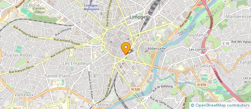 localisation de l'entreprise SCI LES PETITES POUSSES à LIMOGES