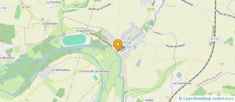 localisation de l'entreprise SCI LES PETITES TOURS à MONTIGNAC-CHARENTE