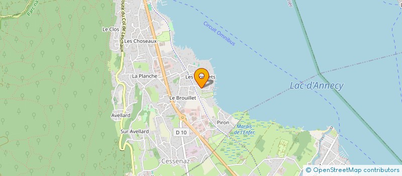 localisation de l'entreprise SCI LES PETITES USSES  SEVRIER