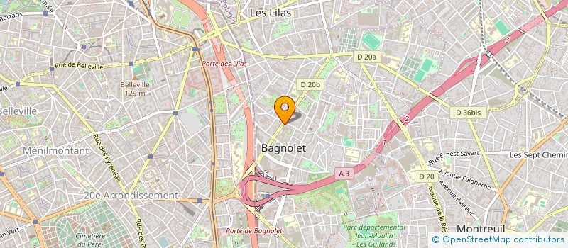 localisation de l'entreprise SCI LES PETITS à BAGNOLET
