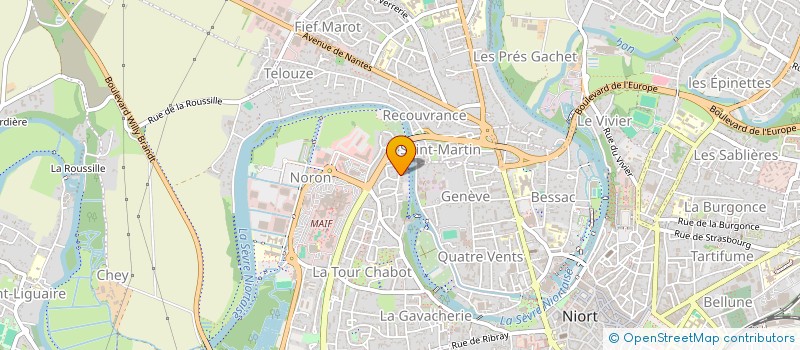 localisation de l'entreprise SCI LES PETITS  NIORT