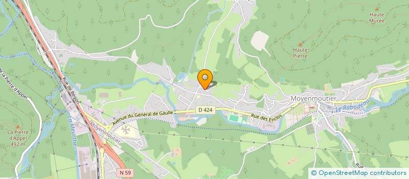 localisation de l'entreprise SCI LES PETITS  MOYENMOUTIER