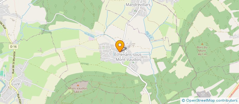 localisation de l'entreprise SCI LES PETITS BANDITS  ECHENANS-SOUS-MONT-VAUDOIS