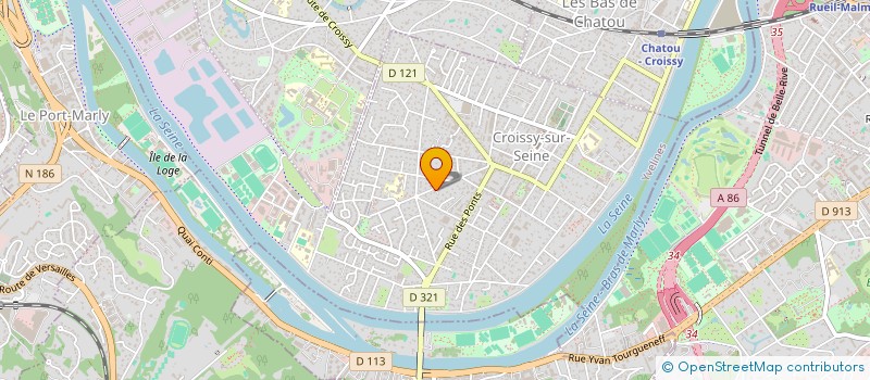 localisation de l'entreprise SCI LES PETITS BATEAUX BLEUS  CROISSY-SUR-SEINE