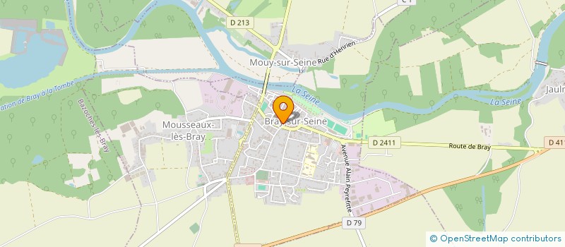 localisation de l'entreprise SCI LES PETITS BLEUS  BRAY-SUR-SEINE