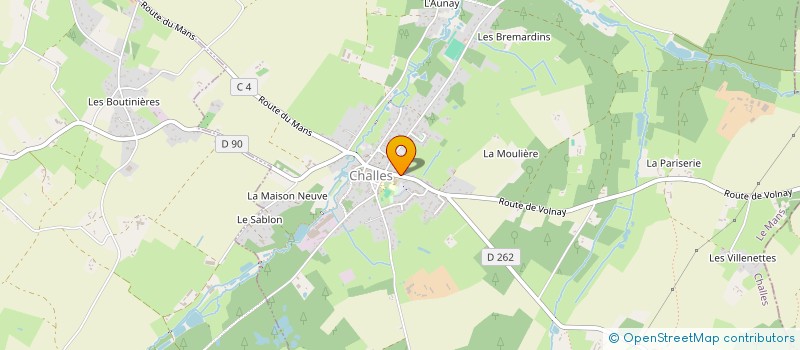 localisation de l'entreprise SCI LES PETITS BOIS  CHALLES