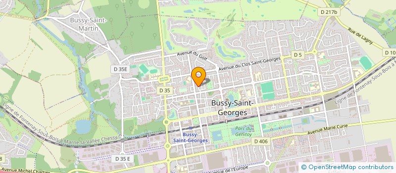 localisation de l'entreprise SCI LES PETITS BONHEURS  BUSSY-SAINT-GEORGES