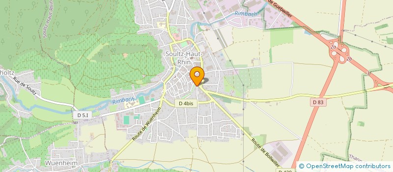 localisation de l'entreprise SCI LES PETITS BUIS  SOULTZ-HAUT-RHIN