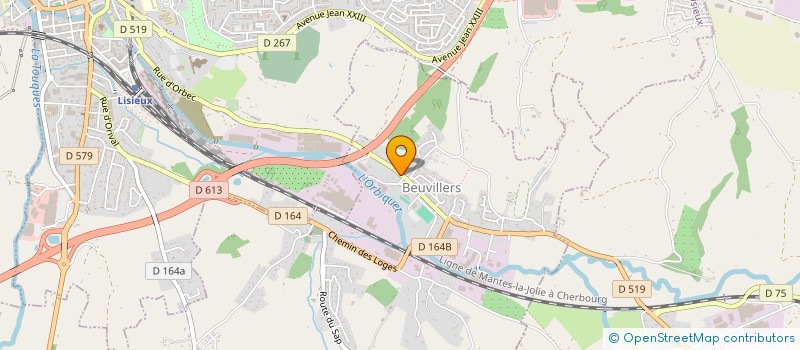 localisation de l'entreprise SCI LES PETITS CAILLOUX  LISIEUX