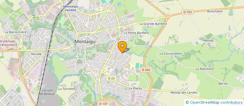 localisation de l'entreprise SCI LES PETITS CARREAUX à MONTAIGU-VENDEE