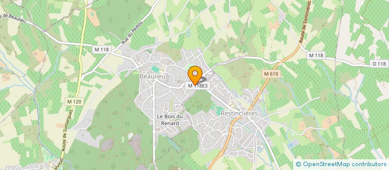 localisation de l'entreprise SCI LES PETITS CENT CLOUS à BEAULIEU