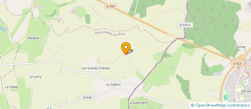 localisation de l'entreprise SCI LES PETITS CHENES à SAINT-HILAIRE-SUR-ERRE