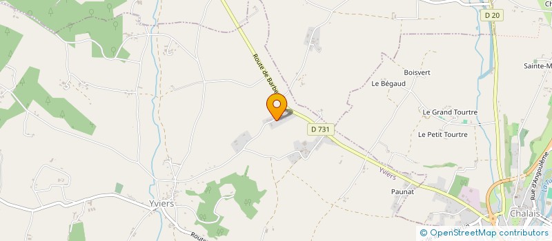 localisation de l'entreprise SCI LES PETITS CLOS  YVIERS