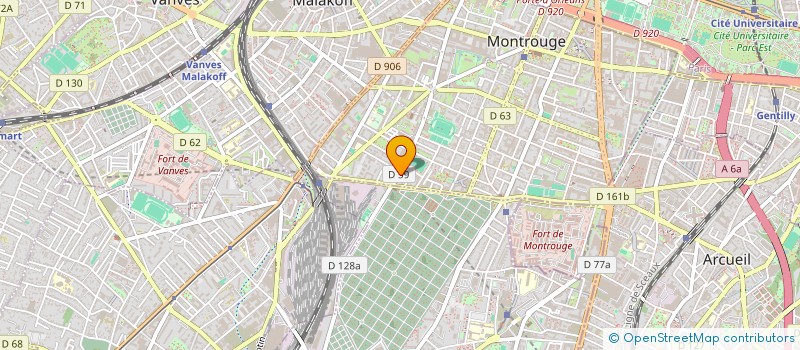 localisation de l'entreprise SCI LES PETITS JARDINS  MONTROUGE