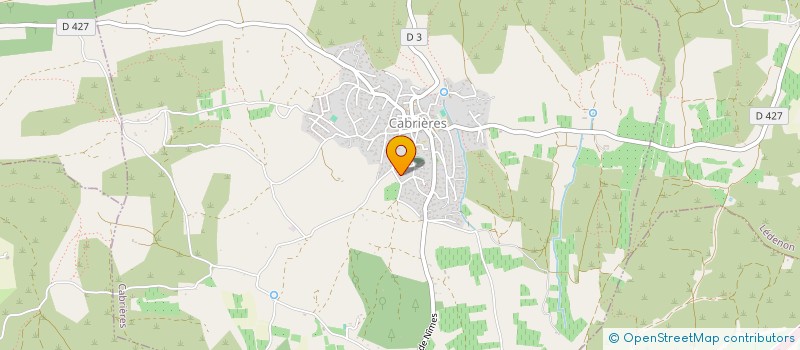 localisation de l'entreprise SCI LES PETITS LOUPS  CABRIERES