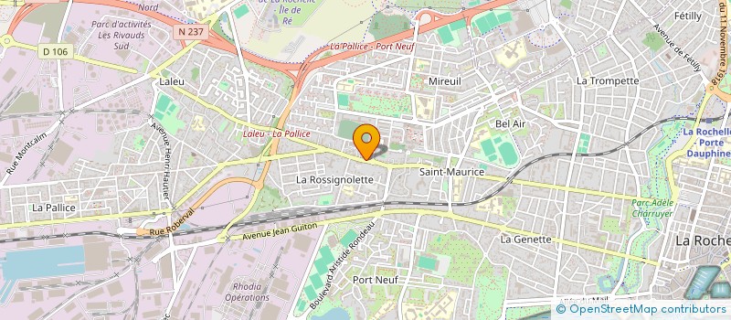 localisation de l'entreprise SCI LES PETITS LOUPS L.A.B  LA ROCHELLE