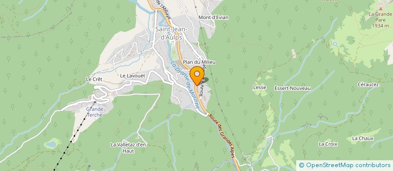 localisation de l'entreprise SCI LES PETITS MONTAGNARDS  SAINT-JEAN-D'AULPS