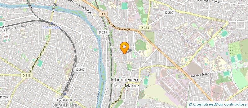 localisation de l'entreprise SCI LES PETITS NOISEAU  CHENNEVIERES-SUR-MARNE