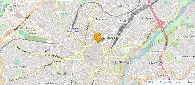 localisation de l'entreprise SCI LES PETITS PAS à LIMOGES