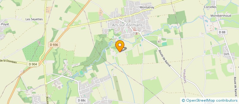 localisation de l'entreprise SCI LES PETITS PINS  ARS-SUR-FORMANS