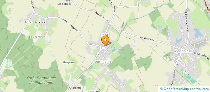 localisation de l'entreprise SCI LES PETITS PRES  TOURMIGNIES