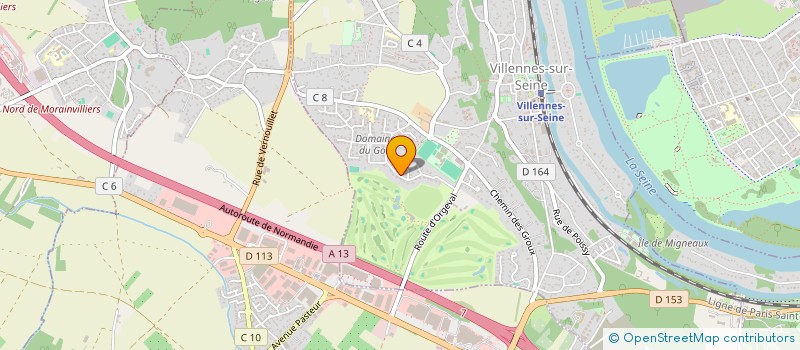 localisation de l'entreprise SCI LES PETITS SAULES  VILLENNES-SUR-SEINE