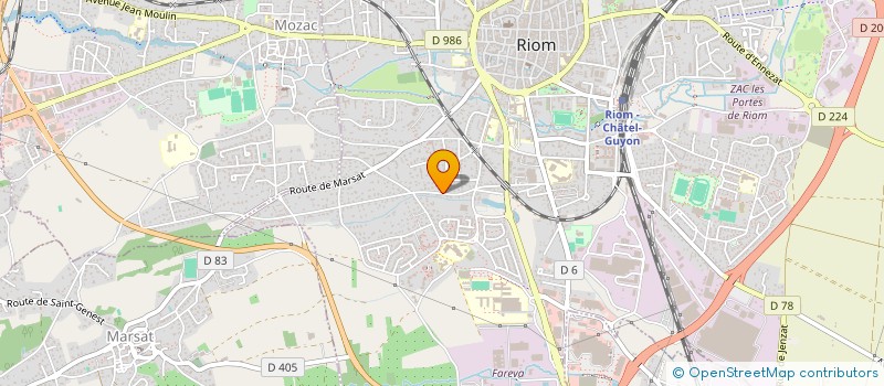 localisation de l'entreprise SCI LES PETITS VIDAUX  RIOM