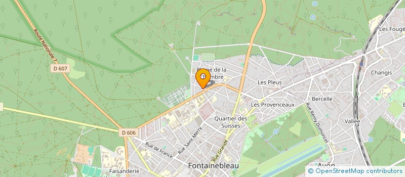 localisation de l'entreprise SCI LES PETRELS  FONTAINEBLEAU