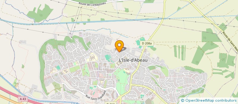 localisation de l'entreprise SCI LES PETUNIAS  L'ISLE-D'ABEAU