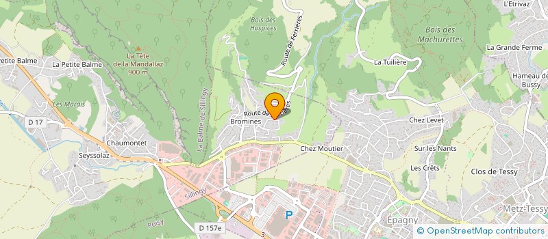 localisation de l'entreprise SCI LES PEUPLIERS  SILLINGY